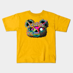 bone monkey bear yellow teeth Kids T-Shirt